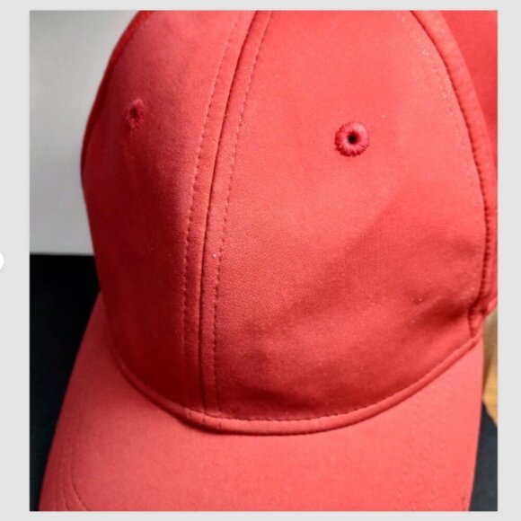 lululemon Ball Cap Hat Tomato Red Lined Adjustable Unisex - Picture 9 of 10